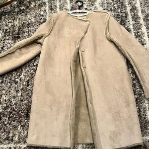 H&M size 12 suede coat